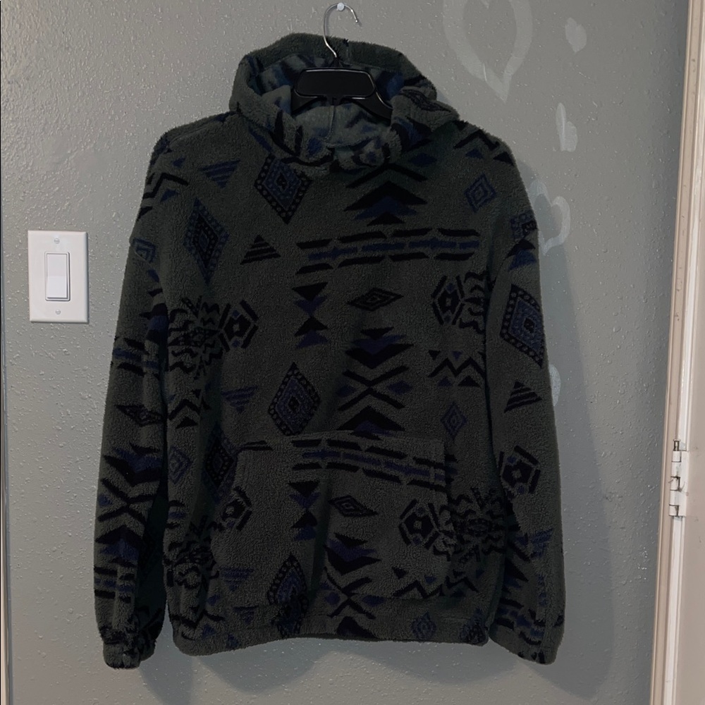 Forest Green Sherpa Hoodie